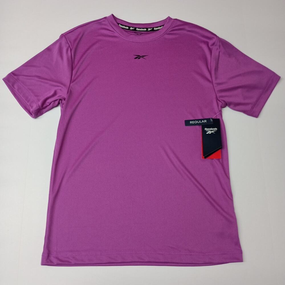 Reebok Men’s SS Training Tech Tee Silky/Soft Size S Small Purple Rave NWT‎